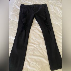 EXPRESS JEAN legging mid rise  black  size 14